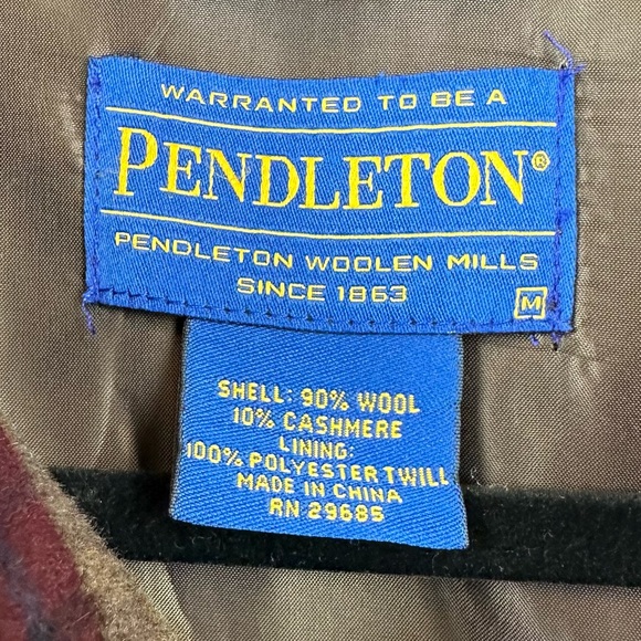 Pendleton Cashmere Wool Plaid Shirt Jacket Coat Men’s Medium (M) - Picture 3 of 16